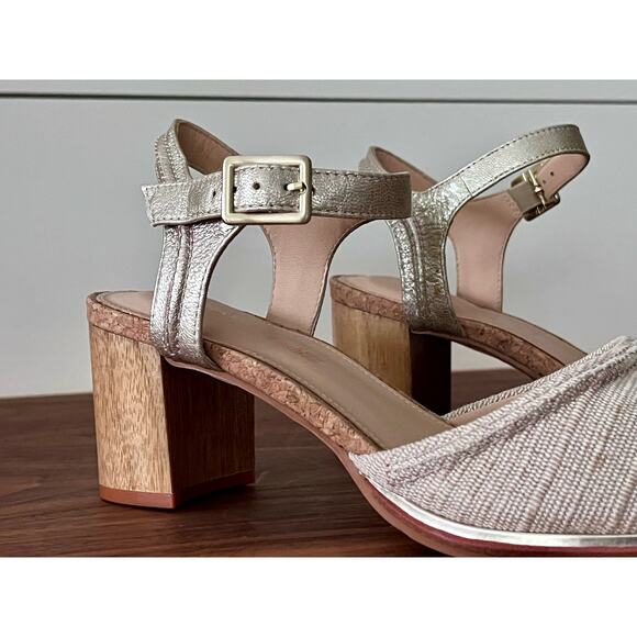 Clarks Womens Ellis Clara Leather Open Toe Slingback Sandals Size 8 - Picture 8 of 15